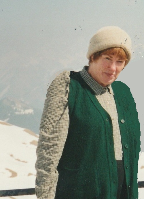 A female tourist in Switzerland